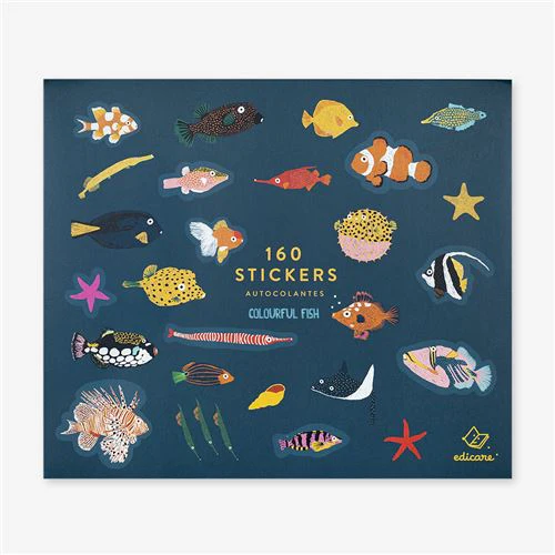 160 Stickers - Colourful Fish - Image 5