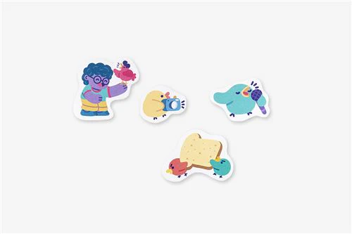 160 Stickers - Silly Birds - Image 3