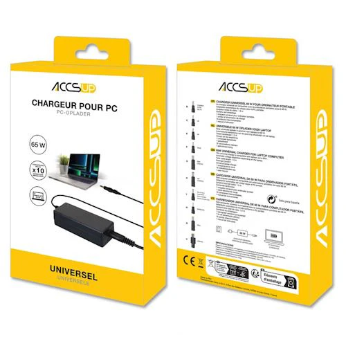 Carregador Universal Accsup para Computadores Portateis - 65W - Image 2