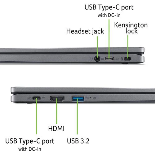 Computador Portátil Acer Chromebook Plus 514 CB514-3H | 14'' | Ryzen 3 7320C | 8GB | 128GB eMMC - Image 7