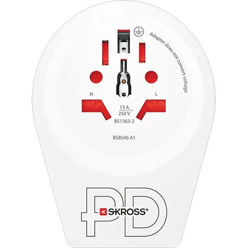 Adaptador de Viagem Skross Mundo para Europa + USB-C 20PD - Image 5