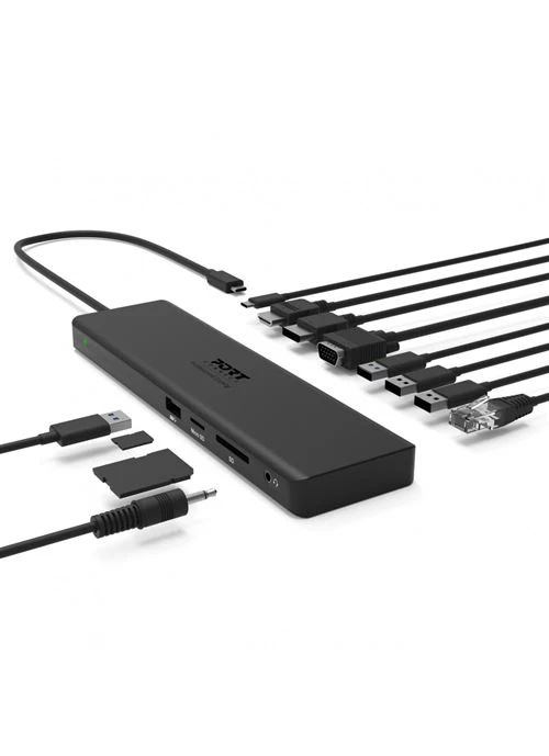 Adaptador HUB Port Designs USB-C Travel Docking Station - Image 3