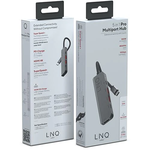 Adaptador HUB USB-C LINQ 5 em 1 - Image 5
