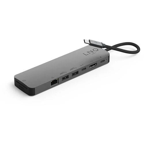 Adaptador HUB USB-C LINQ LQ48020 Pro Studio 9 em 1 - Slot M2 SSD | USB-C | USB | HDMI 4K | MicroSD | SD | Ethernet - Image 4