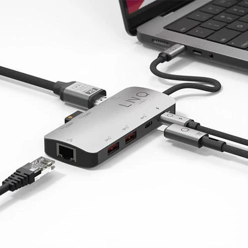 Adaptador HUB USB-C LINQ LQ48022 8 em 1 Pro Studio - 8K - Image 2