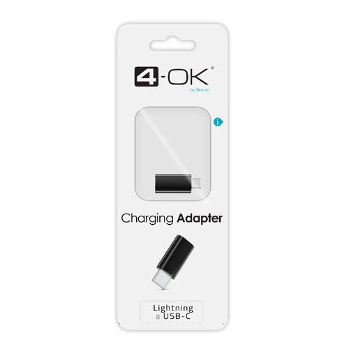 Adaptador Lightning para USB- C 4- OK - Preto - Image 2