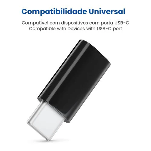 Adaptador Lightning para USB- C 4- OK - Preto - Image 6