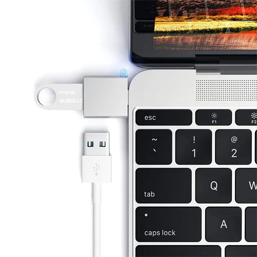 Adaptador Satechi 3.0 USB-C a 3.0 USB-A - Silver - Image 3