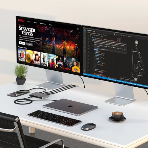 Adaptador Satechi ST-HT4SHM-EU Thunderbolt 4 Slim Hub Pro 5 Portas - Image 6