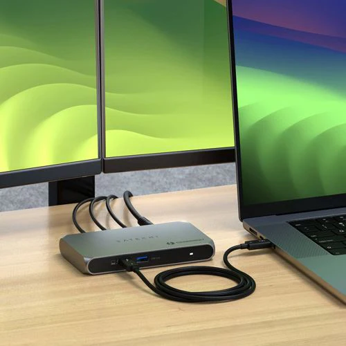 Adaptador Satechi ST-HT4SHM-EU Thunderbolt 4 Slim Hub Pro 5 Portas - Image 8