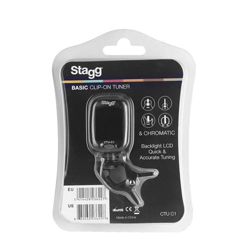 Afinador Stagg CTU-C1 Cromático Clip-On - Preto - Image 2
