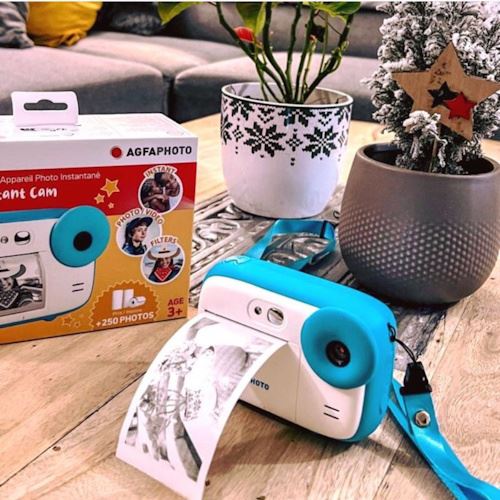 Máquina Fotográfica Instantânea para Crianças Agfa Realikids Instant Cam + 3 Rolos - Azul - Image 6
