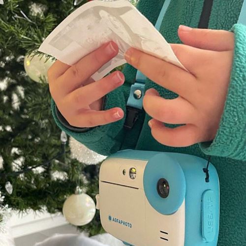 Máquina Fotográfica Instantânea para Crianças Agfa Realikids Instant Cam + 3 Rolos - Azul - Image 8