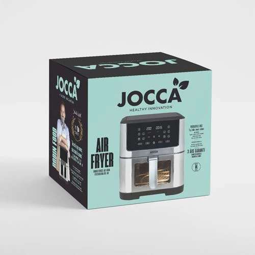 Air Fryer Jocca com Janela 8L - Preto e Inox - Outlet - Grade A - Image 2