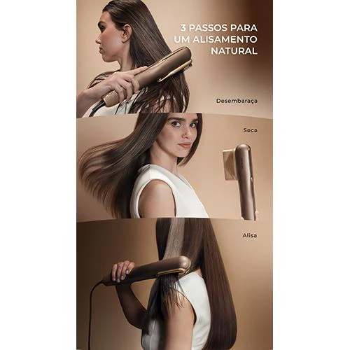 Alisador de Cabelo Cecotec AirLisse 2 em 1 ForceDry - Preto - Image 12