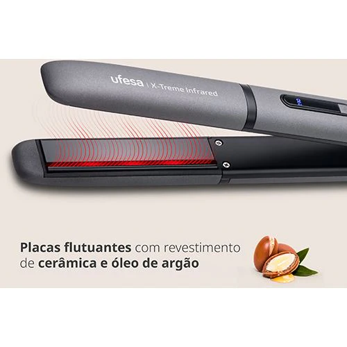 Alisador de Cabelo Ufesa Xtreme Infrared - Cinzento - Image 3