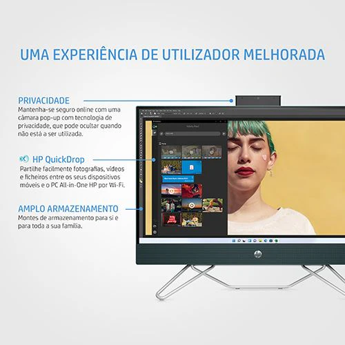 Desktop All-in-One HP 24-CB1008NP | 24'' | I5-1235U | 8GB | 512GB SSD - Image 3