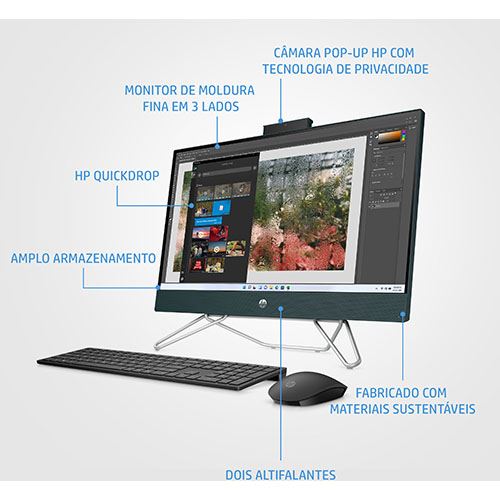 Desktop All-in-One HP 24-CB1008NP | 24'' | I5-1235U | 8GB | 512GB SSD - Image 4