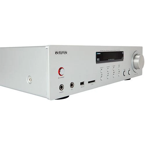 Amplificador Bluetooth Aiwa AMU-120BTSR - Prateado