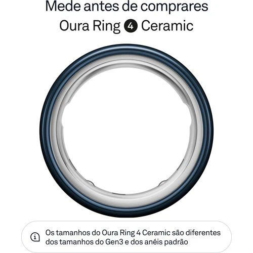 Anel Inteligente Oura Ring 4 Ceramic - Midnight - Tamanho 11 - Image 2