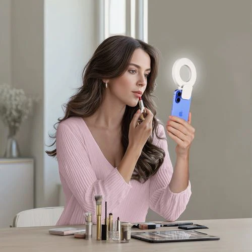 Anel Luminoso para Smartphone Hama LED Ring Light To Go - Branco - Image 9