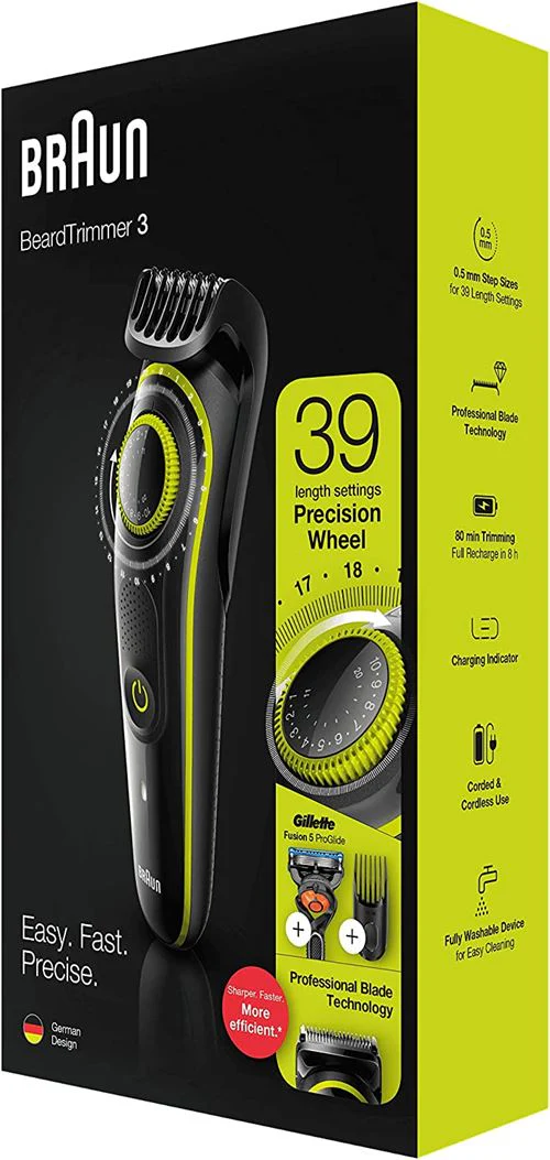 Aparador de Barba Braun BT3241 (Autonomia 80 min) - Image 3