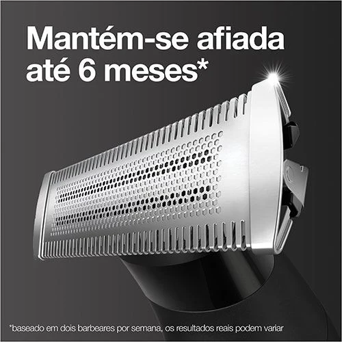 Aparador De Barba Elétrico Braun Series XT5 5100 - Preto / Cinzento Metalizado - Image 5