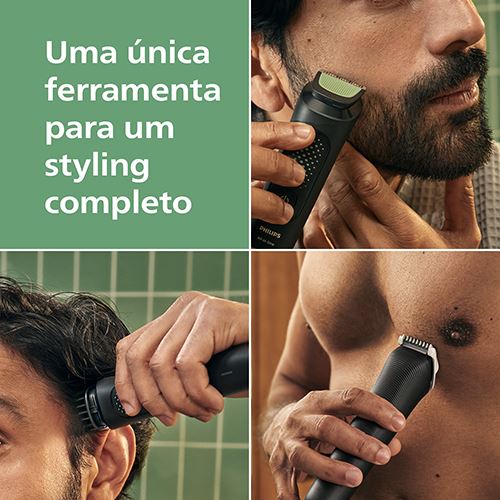 Aparador Multigroom Philips MG3945/15 3000 Series 9 em 1 - Preto - Image 2
