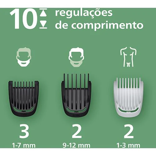Aparador Multigroom Philips MG3945/15 3000 Series 9 em 1 - Preto - Image 3