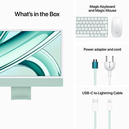 iMac | 24'' | 2023 | M3 | 256GB SSD | GPU 8-core - Verde - Image 9