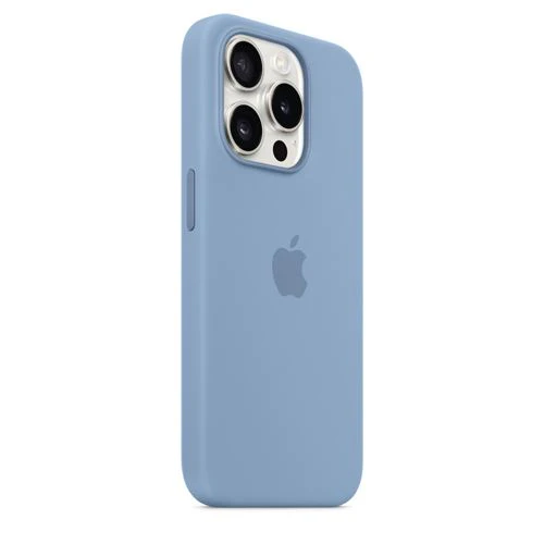 Capa Silicone Apple com MagSafe para iPhone 15 Pro - Azul Inverno - Image 2