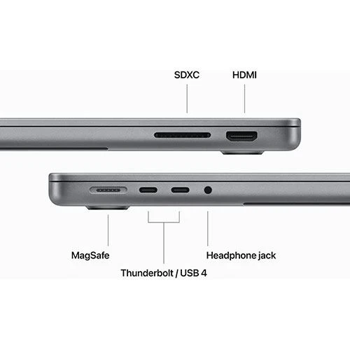MacBook Pro 14'' | 2023 | M3 8-core | 8GB | 512GB SSD - Cinzento Sideral - Image 6