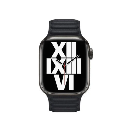 Bracelete de Elos em Pele Apple Watch 41mm S/M- Meia Noite - Image 3