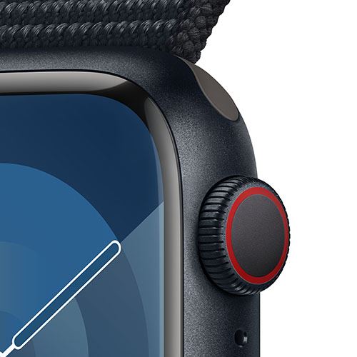 Apple Watch Series 9 GPS 41mm - Cellular - Alumínio Meia-Noite | Bracelete Loop Meia-Noite - Image 3