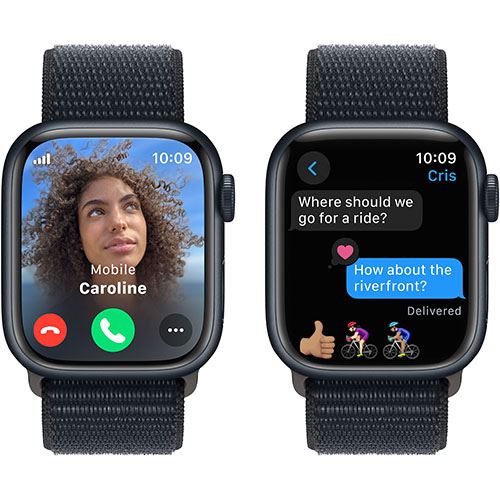 Apple Watch Series 9 GPS 41mm - Cellular - Alumínio Meia-Noite | Bracelete Loop Meia-Noite - Image 4
