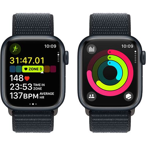 Apple Watch Series 9 GPS 41mm - Cellular - Alumínio Meia-Noite | Bracelete Loop Meia-Noite - Image 5