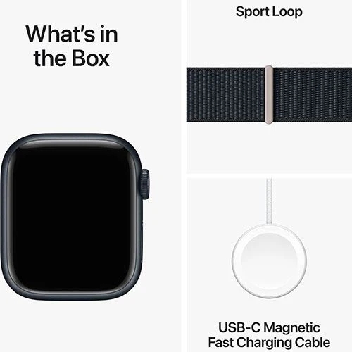 Apple Watch Series 9 GPS 41mm - Cellular - Alumínio Meia-Noite | Bracelete Loop Meia-Noite - Image 6