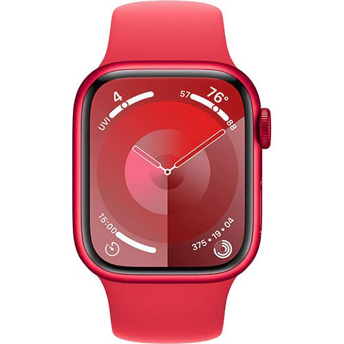 Apple Watch Series 9 GPS 41mm - Cellular - Alumínio (Product) Red | Bracelete Desportiva (Product) Red - M/L - Image 2