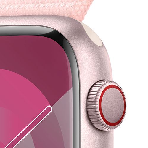 Apple Watch Series 9 GPS 45mm - Cellular - Alumínio Rosa | Bracelete Loop Rosa - Image 3