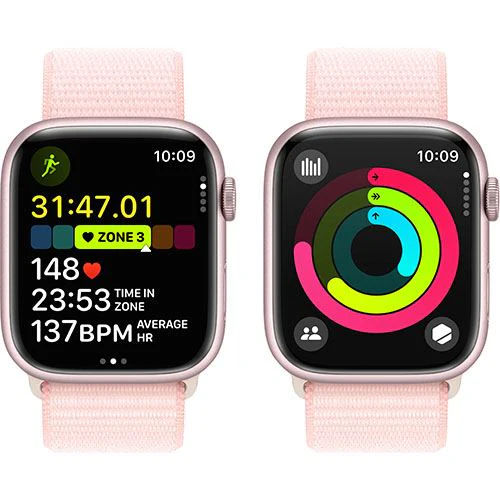 Apple Watch Series 9 GPS 45mm - Cellular - Alumínio Rosa | Bracelete Loop Rosa - Image 5