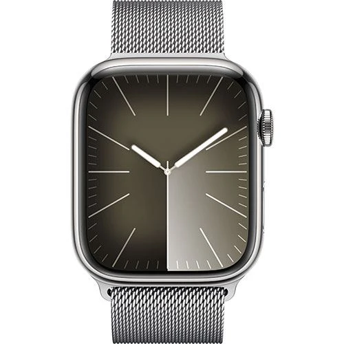 Apple Watch Series 9 GPS 45mm - Cellular - Aço Inoxidável Prateado | Bracelete Milanese Loop Prateado - Image 2