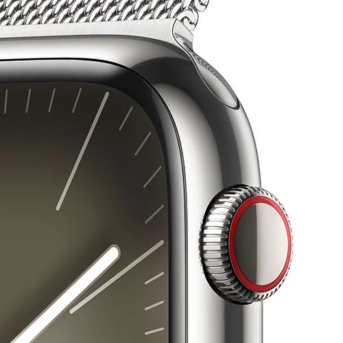 Apple Watch Series 9 GPS 45mm - Cellular - Aço Inoxidável Prateado | Bracelete Milanese Loop Prateado - Image 5