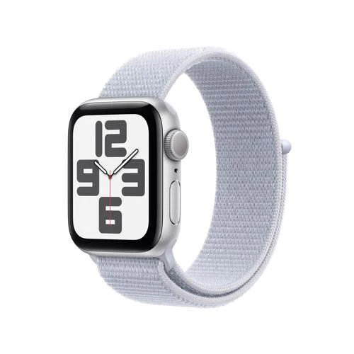 Apple Watch SE 2024 GPS 40mm - Alumínio Prateado | Bracelete Loop Nuvem azul