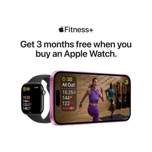 Apple Watch SE 2024 GPS 40mm - Cellular - Alumínio Prateado | Bracelete Loop Nuvem azul - Image 8