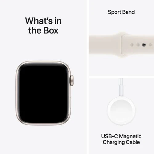 Apple Watch SE 2024 GPS 44mm - Cellular - Alumínio Luz das estrelas | Bracelete Desportiva Luz das estrelas - M/L - Image 7