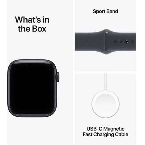 Apple Watch SE 3 Cellular - 44mm - Alumínio Meia-noite | Sport Band - Meia-noite - S/M - Image 8