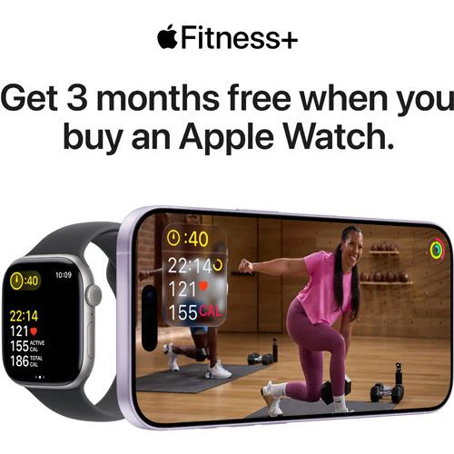 Apple Watch SE 3 Cellular - 44mm - Alumínio Meia-noite | Sport Band - Meia-noite - S/M - Image 9