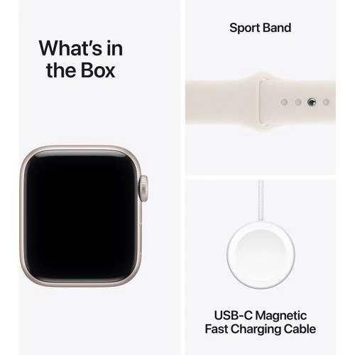 Apple Watch SE 3 GPS - 40mm - Alumínio Luz das estrelas | Sport Band - Luz das estrelas - M/L - Image 8