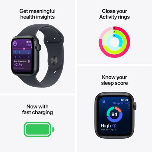 Apple Watch SE 3 GPS - 44mm - Alumínio Luz das estrelas | Sport Band - Luz das estrelas - S/M - Image 3