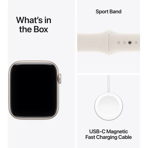 Apple Watch SE 3 GPS - 44mm - Alumínio Luz das estrelas | Sport Band - Luz das estrelas - S/M - Image 8